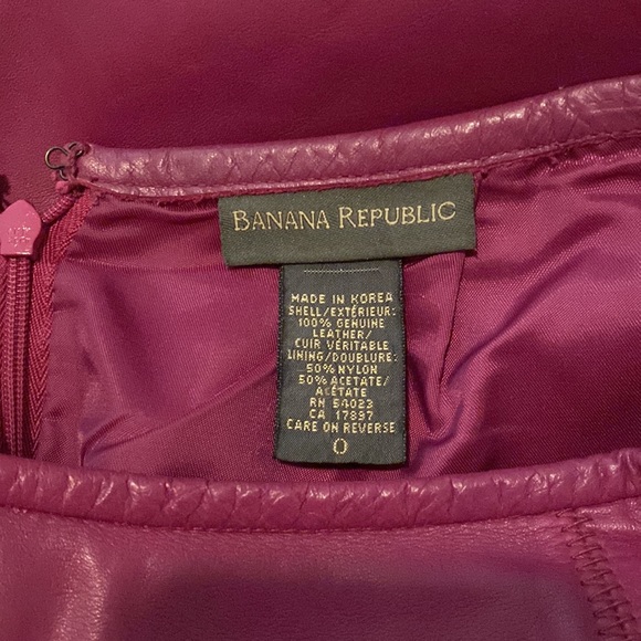 Banana Republic 💯 Leather Skirt - Picture 10 of 10